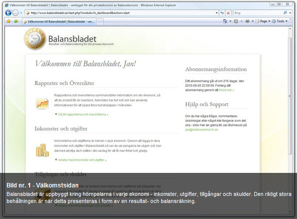 Välkommen till Balansbladet